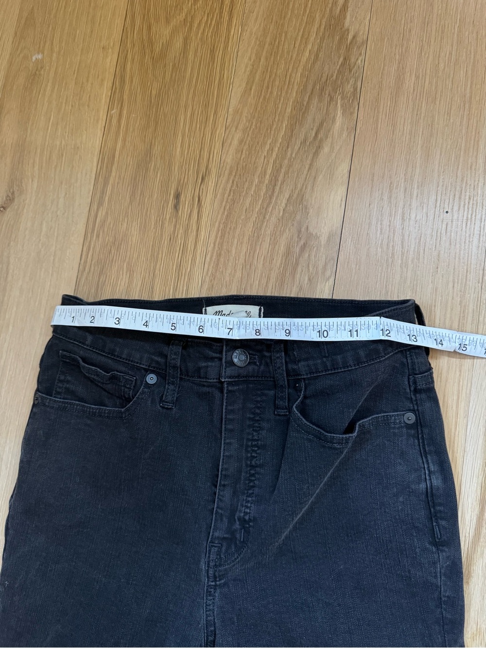 Madewell Skinny Flare Black Jeans – Size 28 - Picture 4 of 7